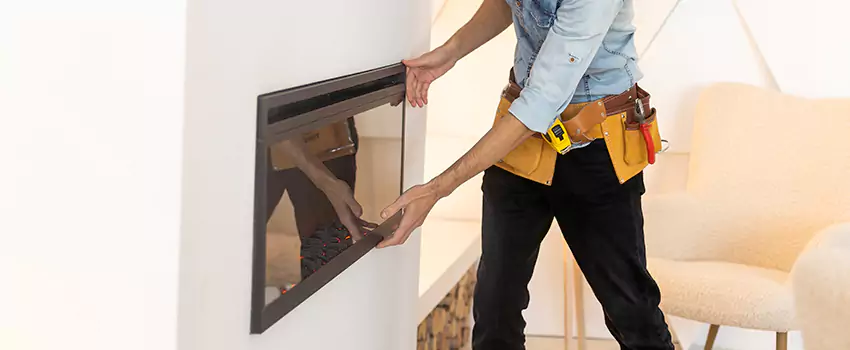 Metal Fireplace Installation in Bloomington, California