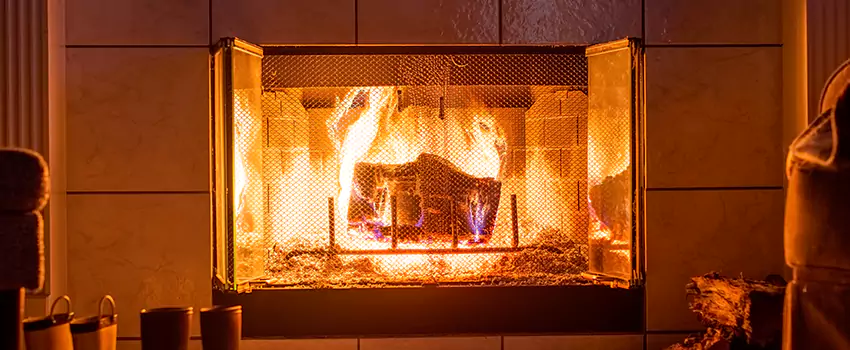 Mendota Hearth Landscape Fireplace Installation in Bloomington, California