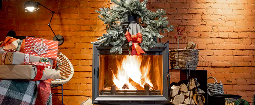 Travis Industries Linear Gas Fireplace Installation in Bloomington, California